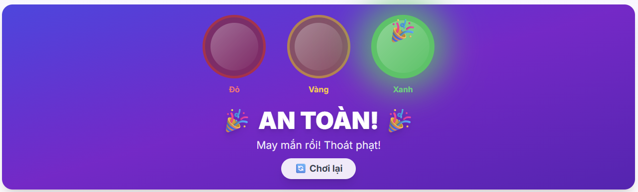 Đèn May Mắn Cuối Tiết - Game Thưởng Phạt Học Sinh Cực Thích